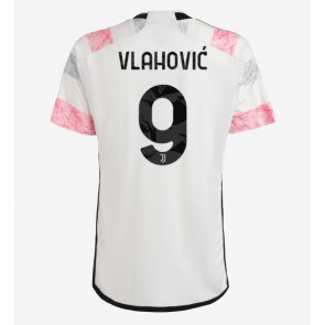 Maillot de foot Juventus Dusan Vlahovic #9 Extérieur 2023-24 Manches Courte